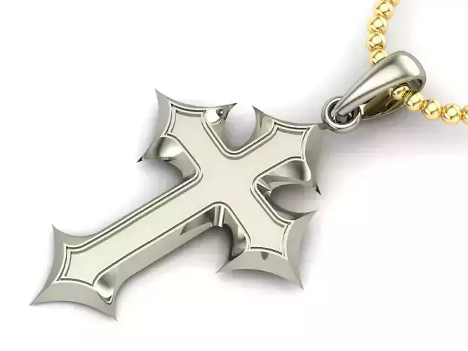 Light Gold Cross New Design  CP 63