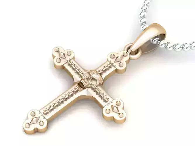 Light Gold Cross New Design  CP 53