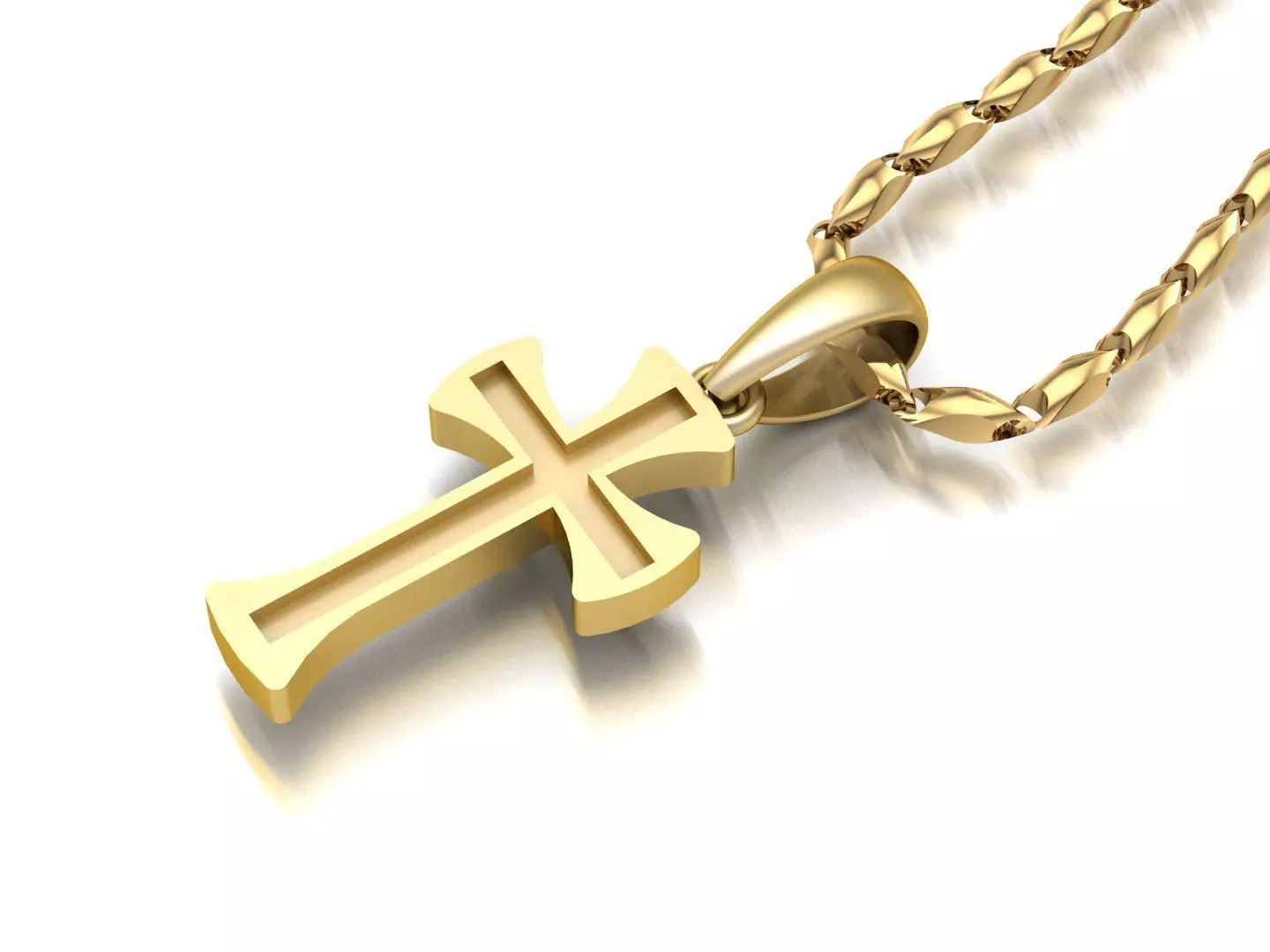 Light Gold Cross New Design CP 5 3D print model