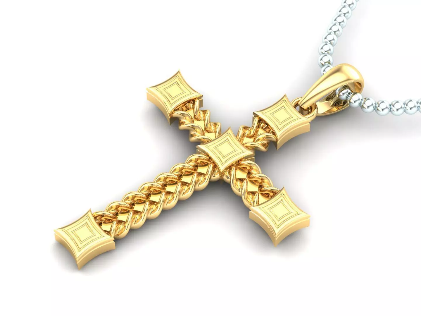 Light Gold Cross New Design CP 49 3D print model