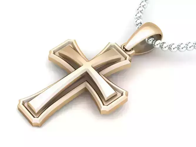 Light Gold Cross New Design  CP 47