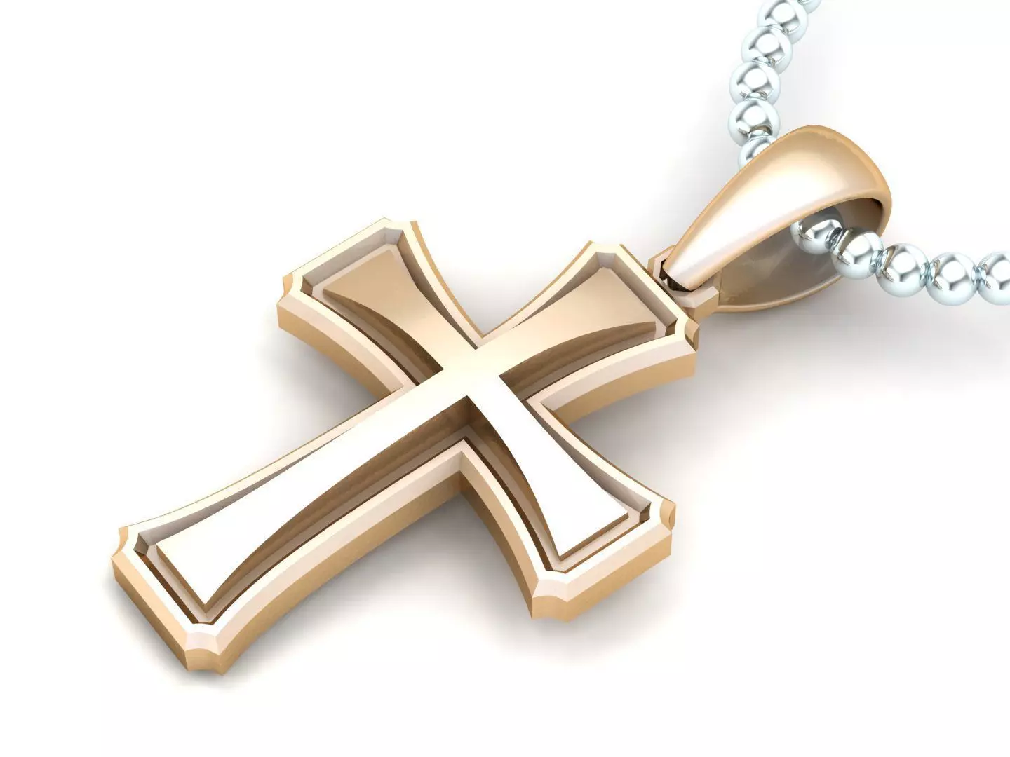 Light Gold Cross New Design CP 46 3D print model