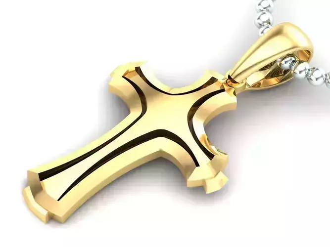 Light Gold Cross New Design  CP 45