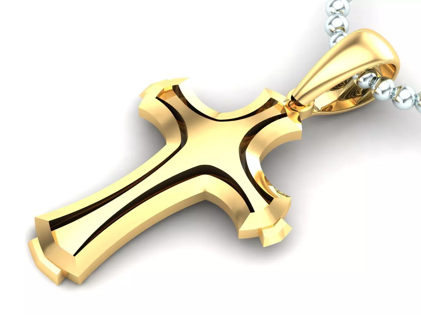 Light Gold Cross New Design CP 45 3D print model
