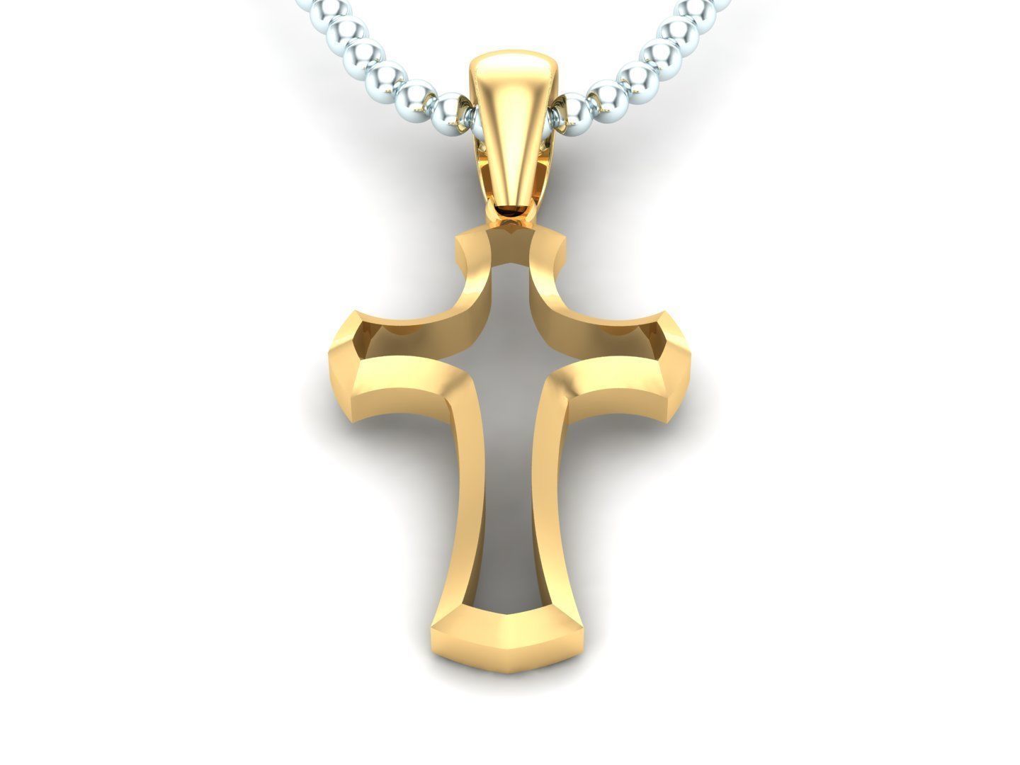 Light Gold Cross New Design CP 44 3D print model_2