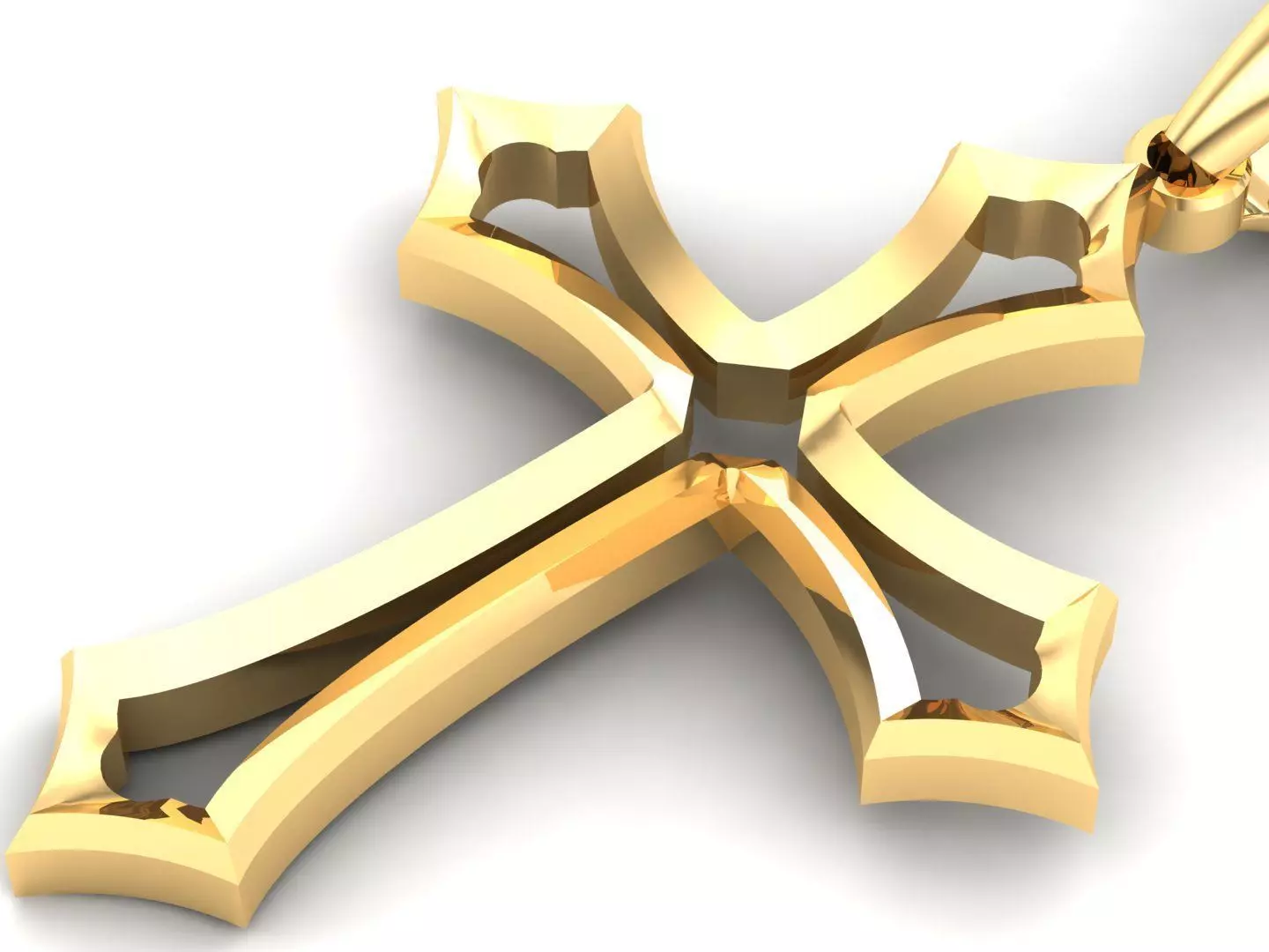 Light Gold Cross New Design CP 42 3D print model