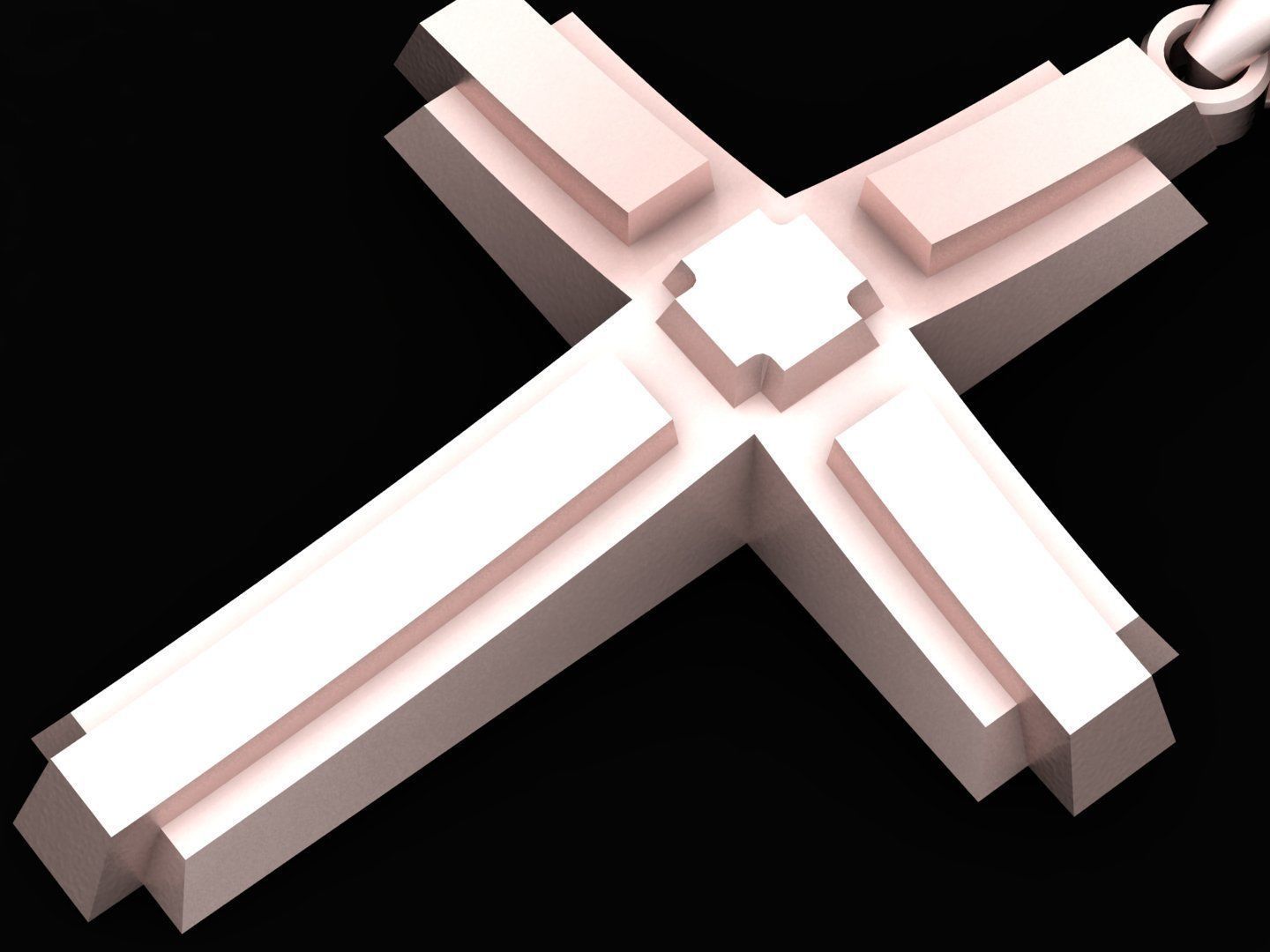 Light Gold Cross New Design CP 41 3D print model_4