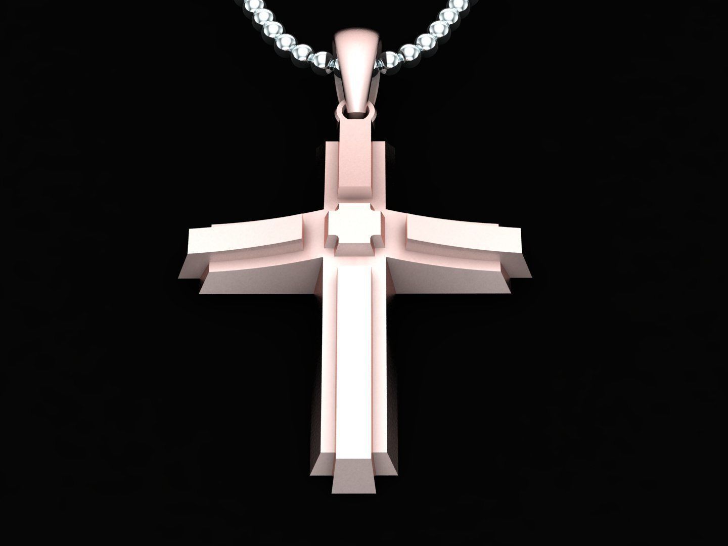 Light Gold Cross New Design CP 41 3D print model_2