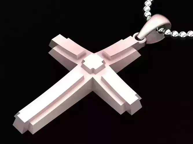 Light Gold Cross New Design  CP 41