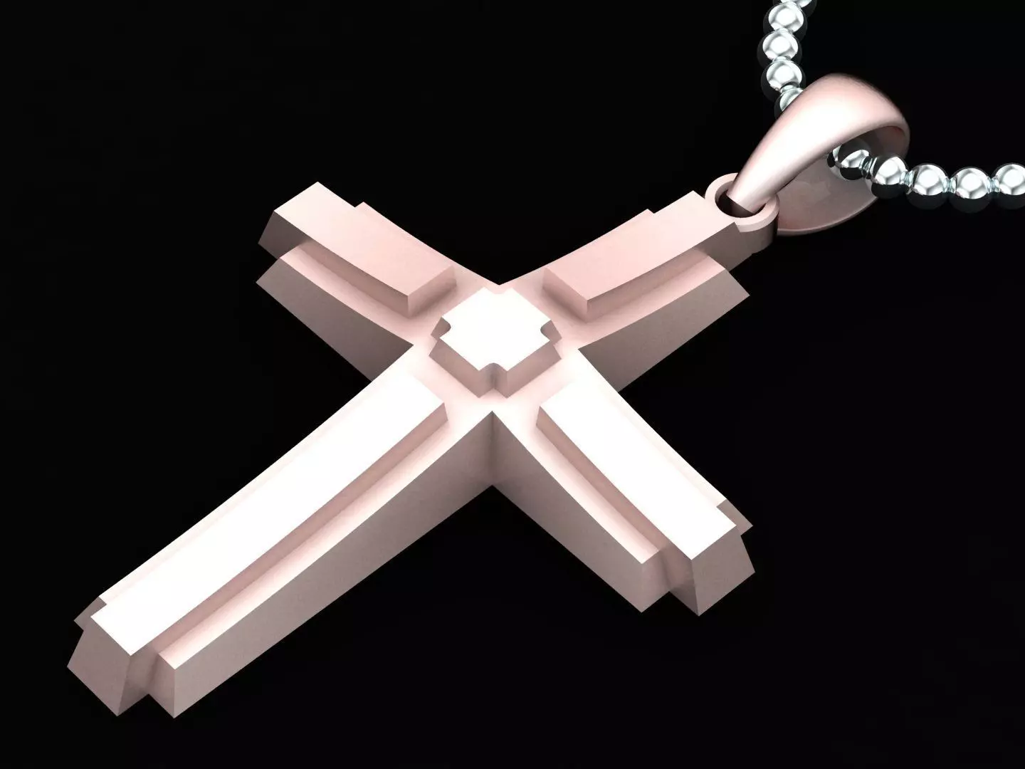 Light Gold Cross New Design CP 41 3D print model_0