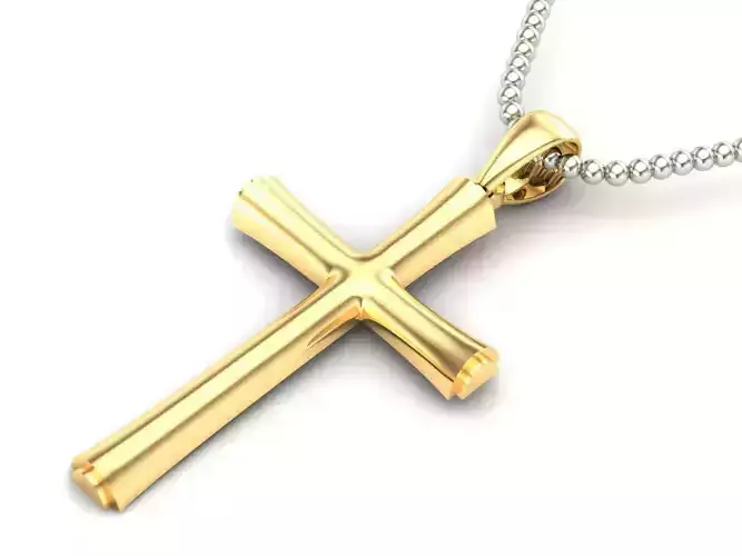 Light Gold Cross New Design  CP 32