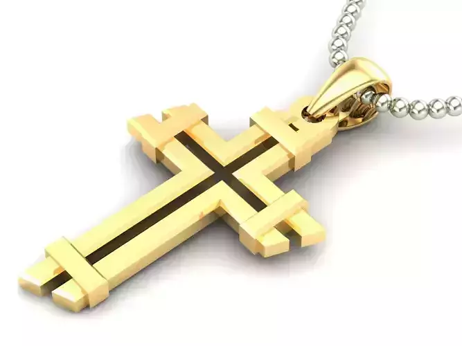 Light Gold Cross New Design  CP 31