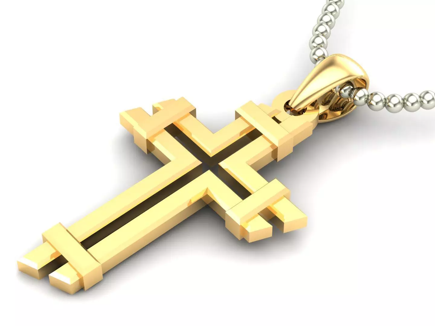 Light Gold Cross New Design CP 31 3D model 3D printable | CGTrader