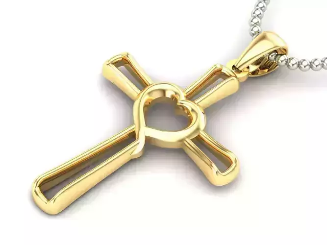 Light Gold Cross New Design  CP 30