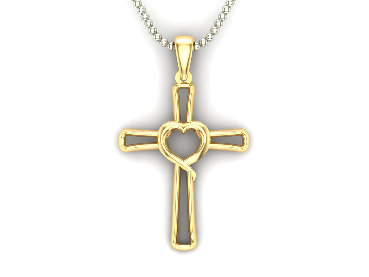 Light Gold Cross New Design CP 30 3D print model_3