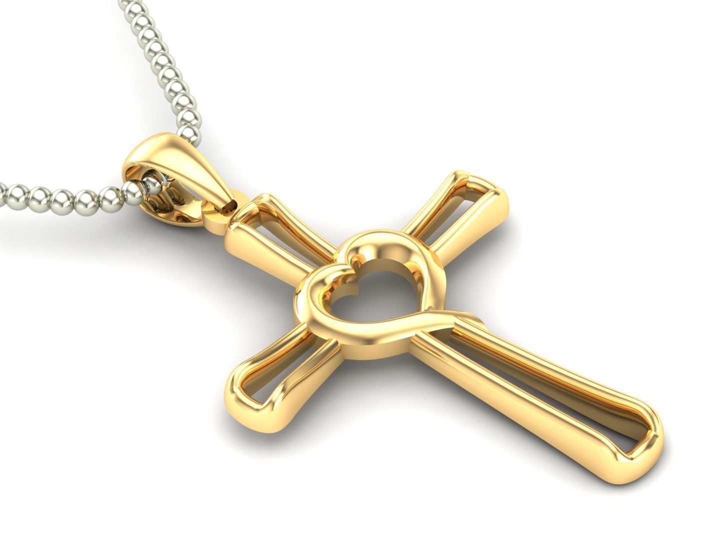 Light Gold Cross New Design CP 30 3D print model_1