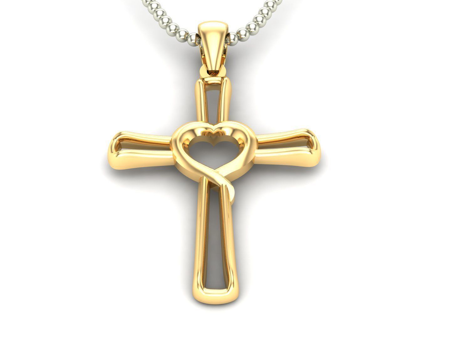 Light Gold Cross New Design CP 30 3D print model_2