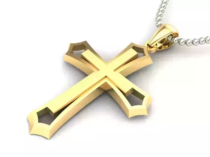 Light Gold Cross New Design  CP 29