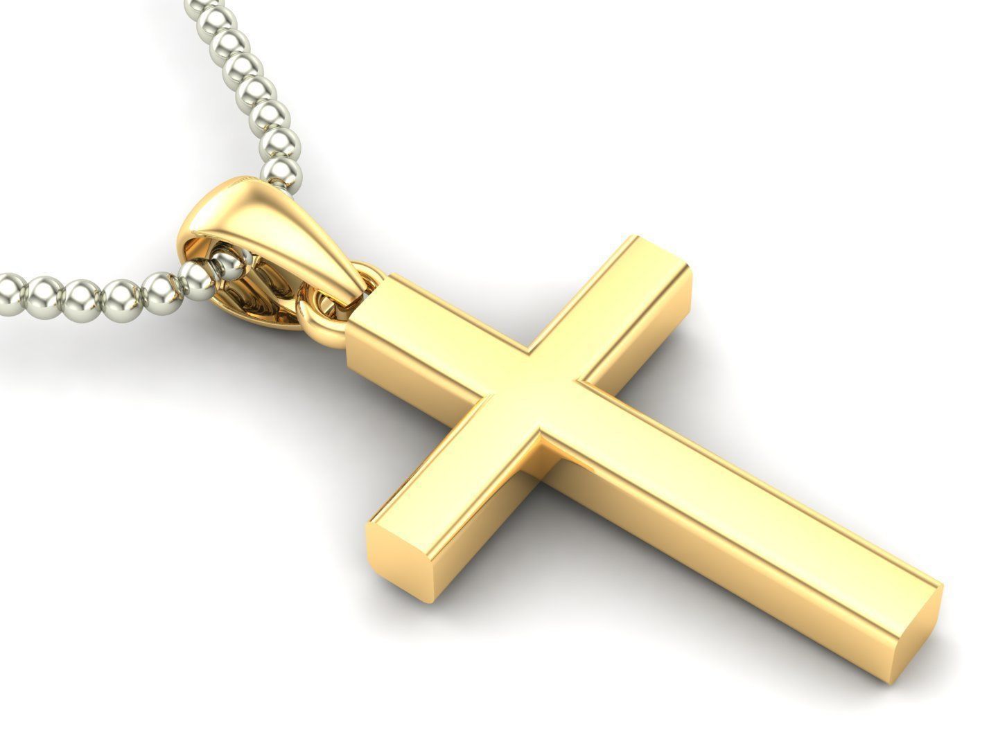 Light Gold Cross New Design  CP 28 3D print model_1
