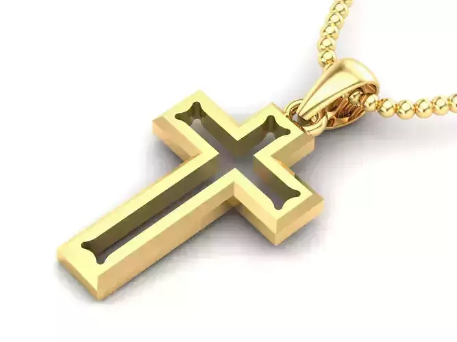 Light Gold Cross New Design  CP 25