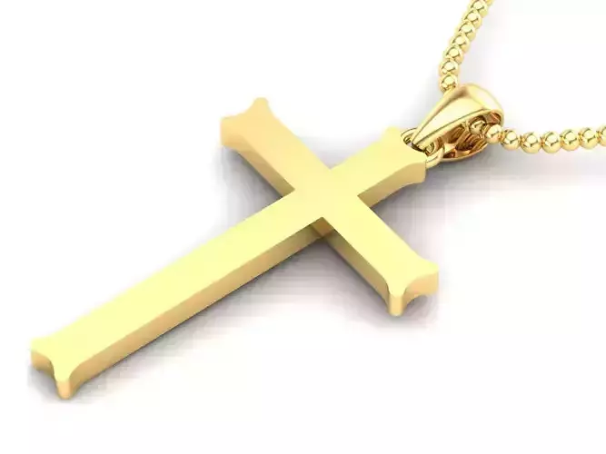 Light Gold Cross New Design  CP 22