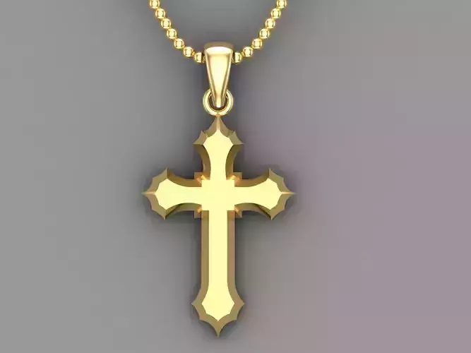 Light Gold Cross New Design  CP 20