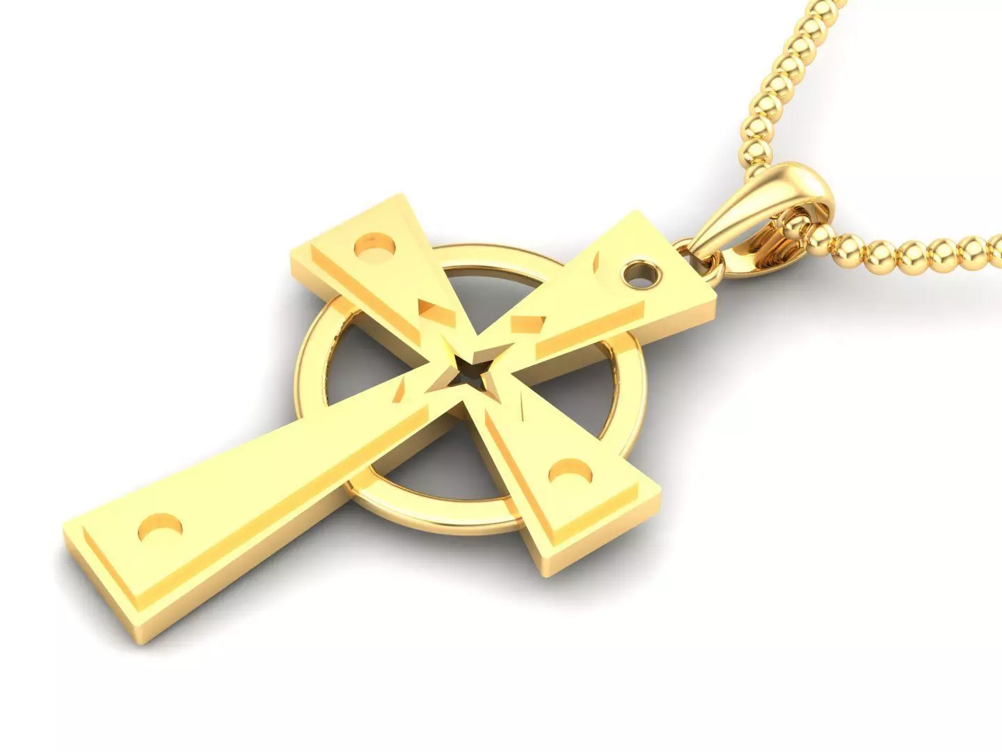 Light Gold Cross New Design  CP 18 3D print model_0