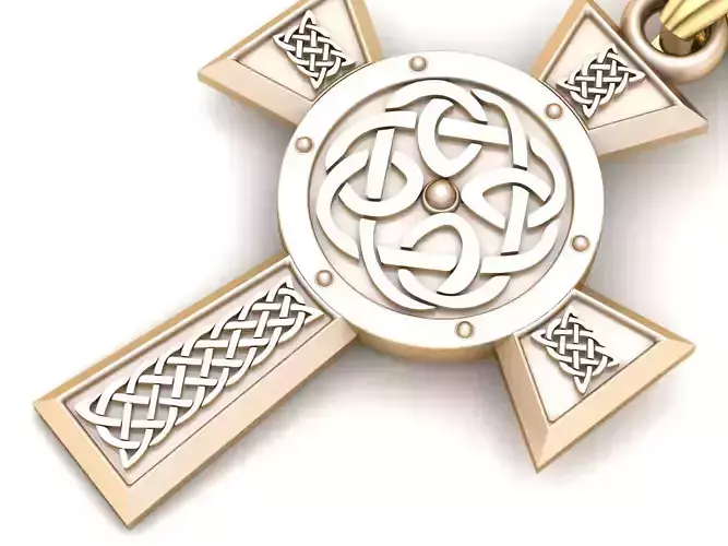 Light Gold Cross New Design  CP 16