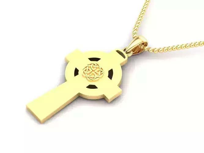 Light Gold Cross New Design  CP 15