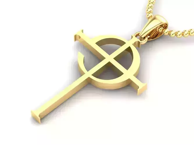 Light Gold Cross New Design  CP 11