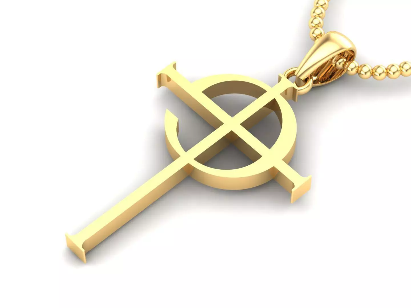 Light Gold Cross New Design  CP 11 3D print model_0