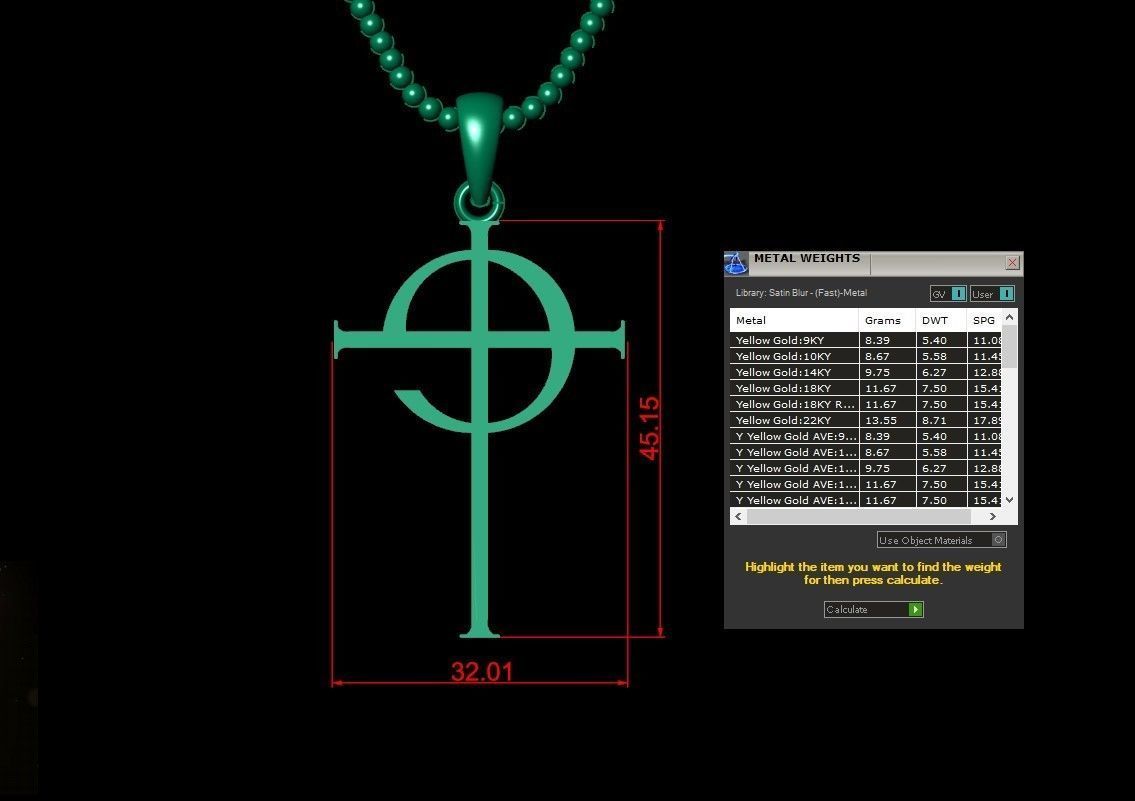 Light Gold Cross New Design  CP 11 3D print model_4