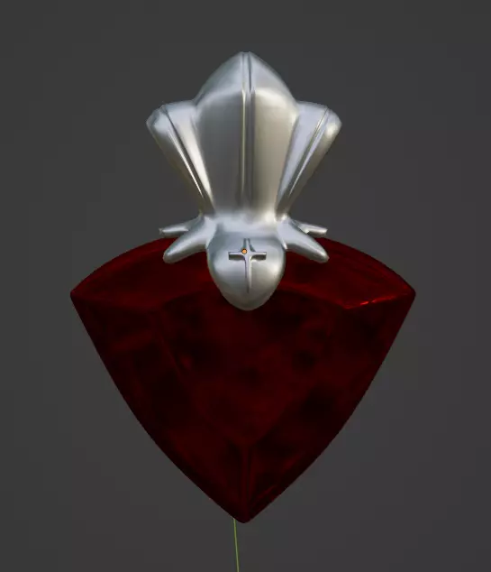 Rin Tohsaka Pendant Necklace 3D print model