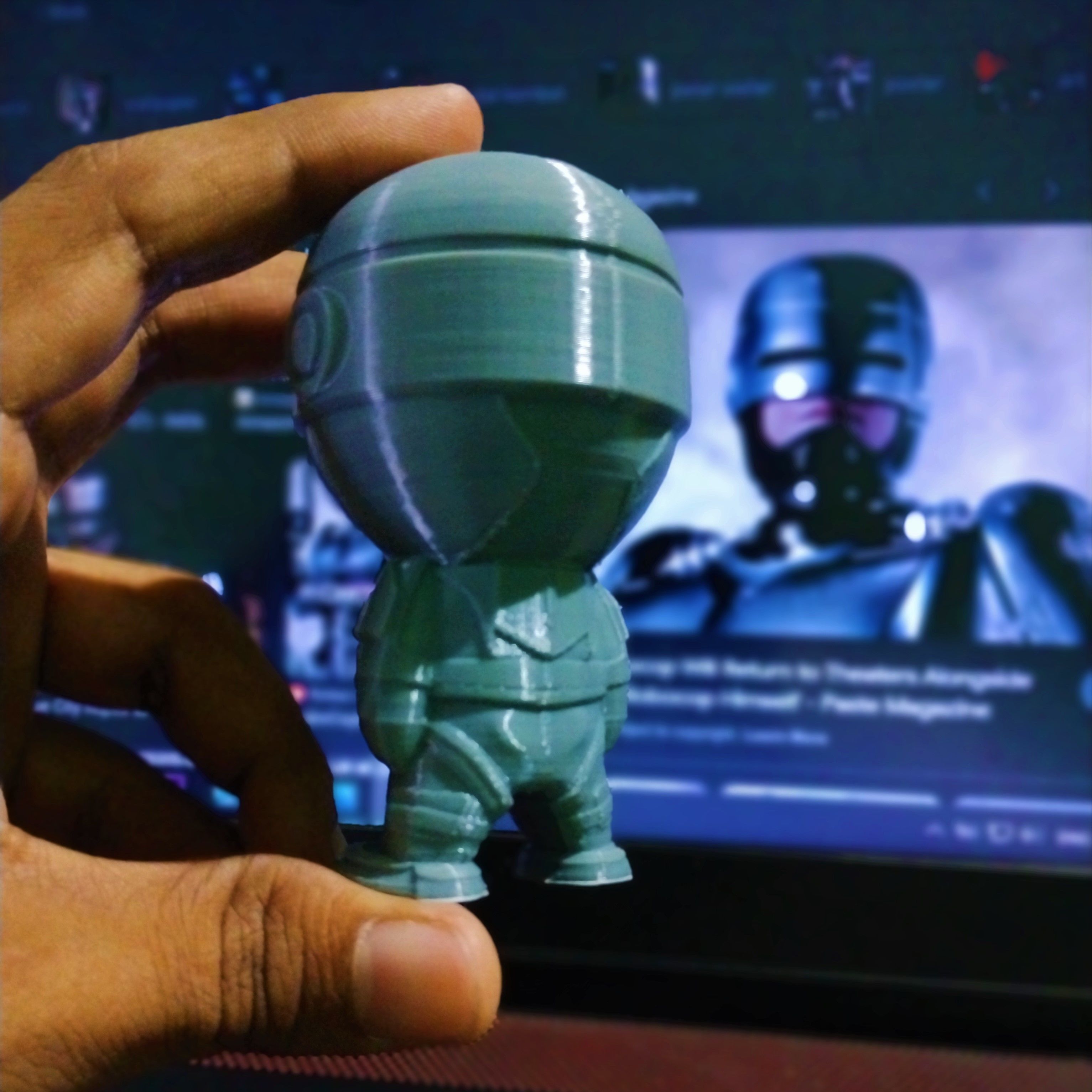 Cute little Robocop 3D print model_3