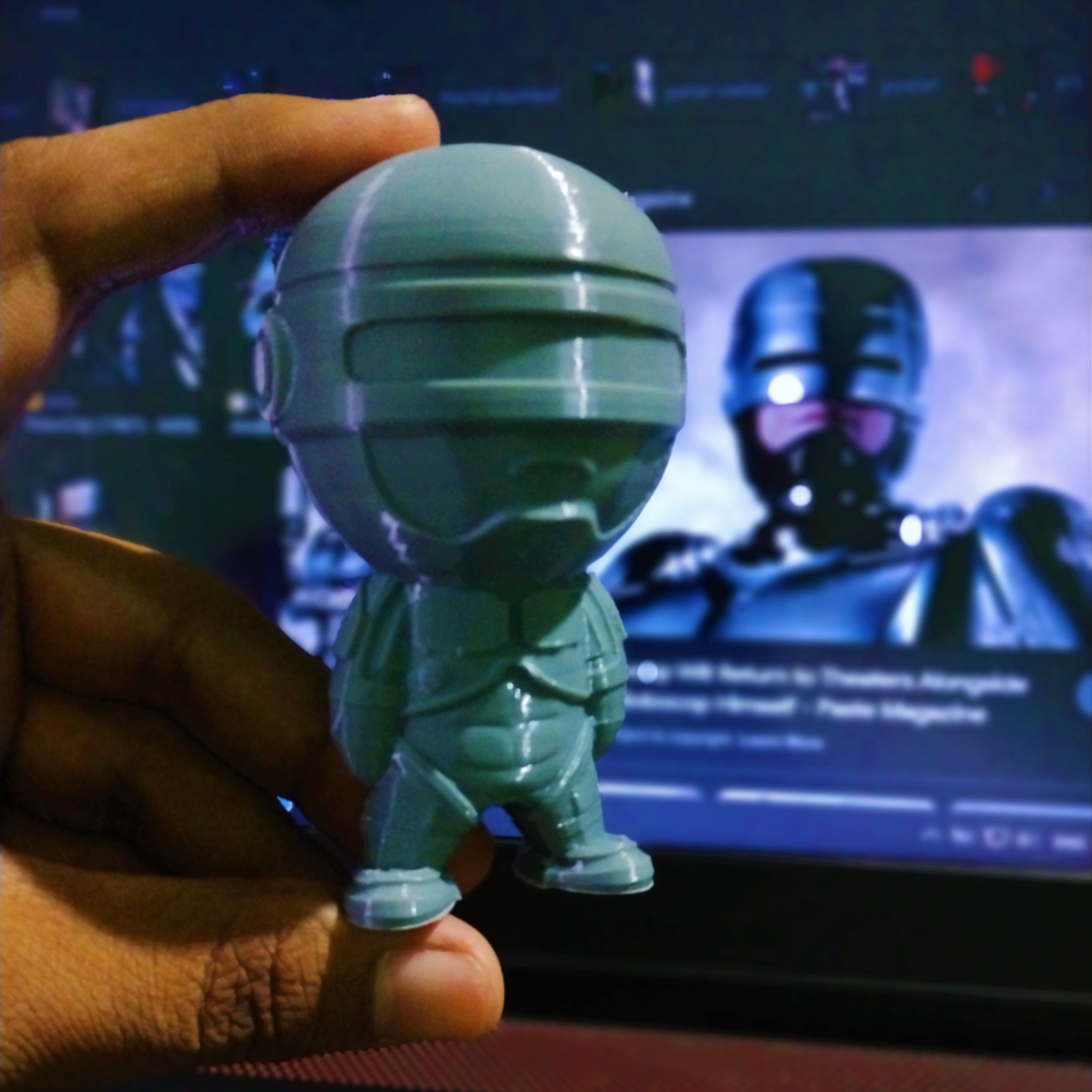 Cute little Robocop 3D print model_1