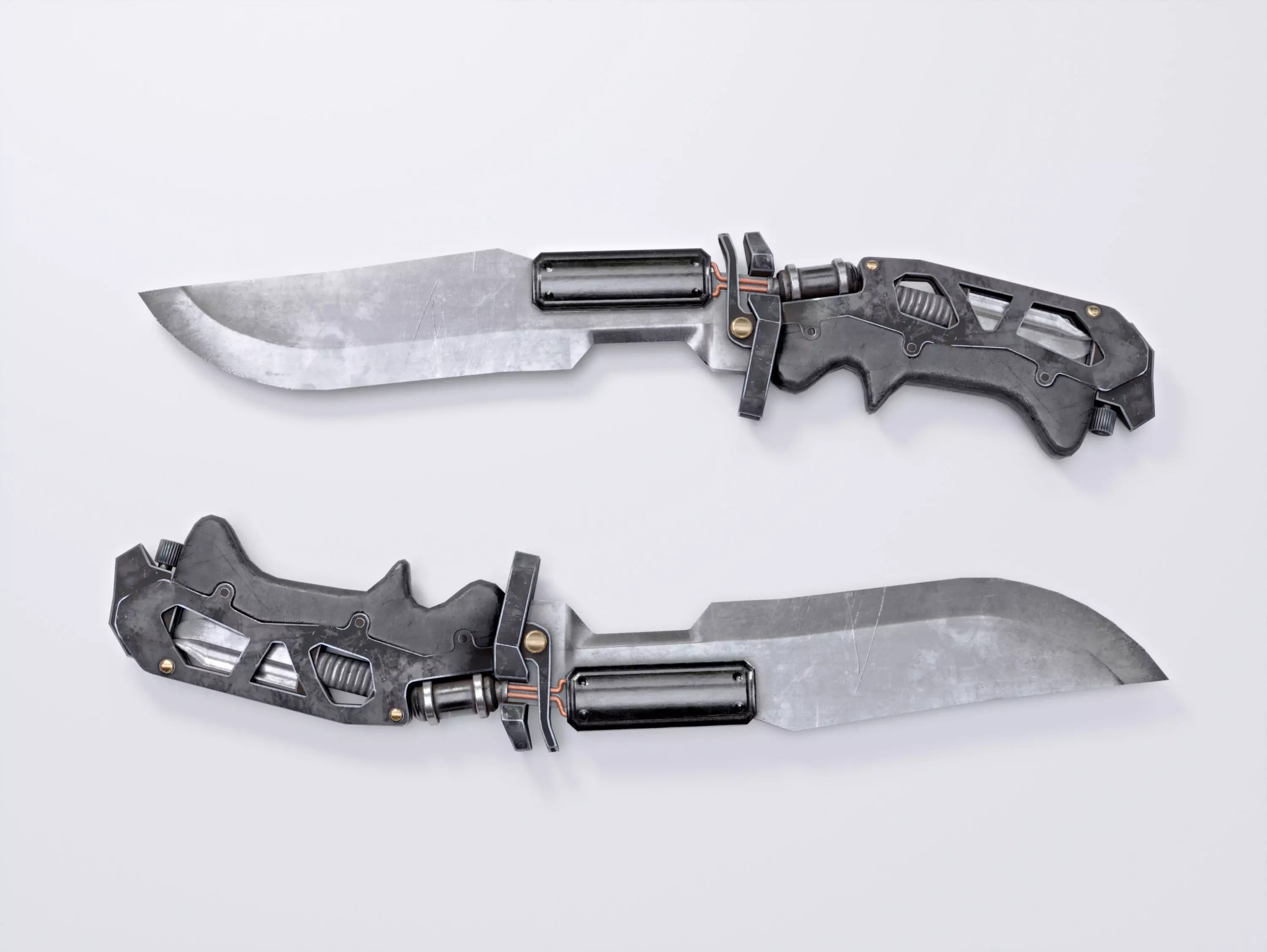 Military Knife Low-poly 3D model