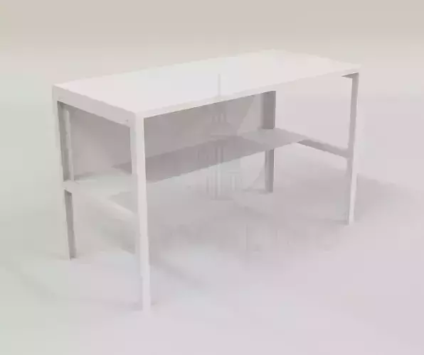 workbench Low-poly 3D model