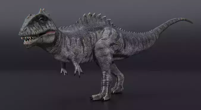 Monster Giganotosaurus Dinosaur Low-poly 3D model