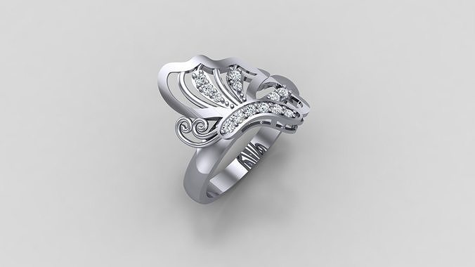 Butterfly Ring 3D print model