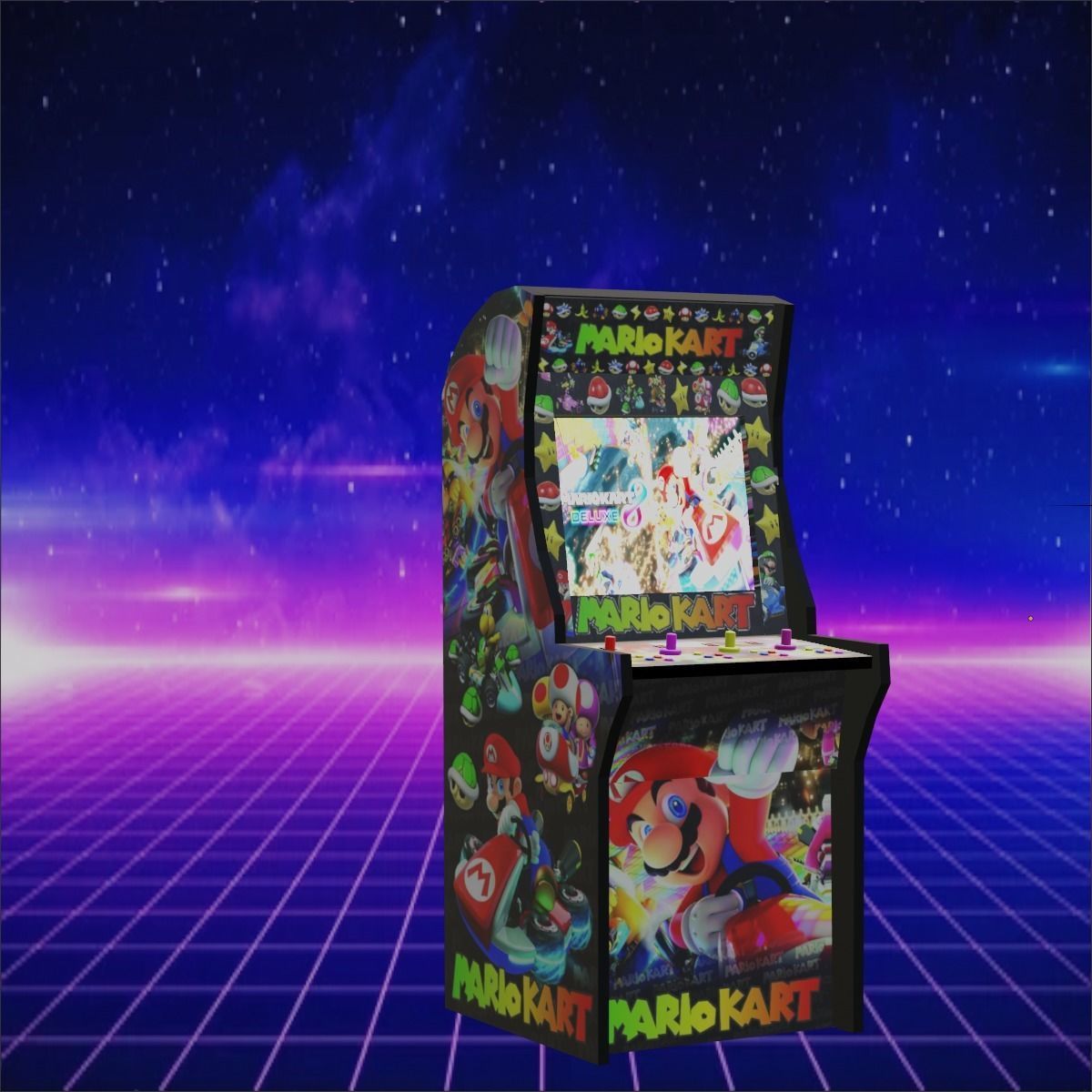 Mario Kart Arcade Game 3D model | CGTrader