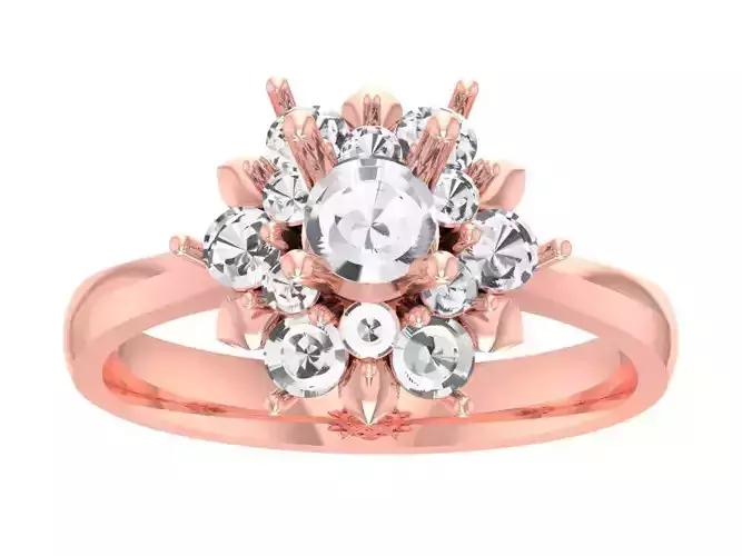 Solitaire Wedding Engagement Halo Ring