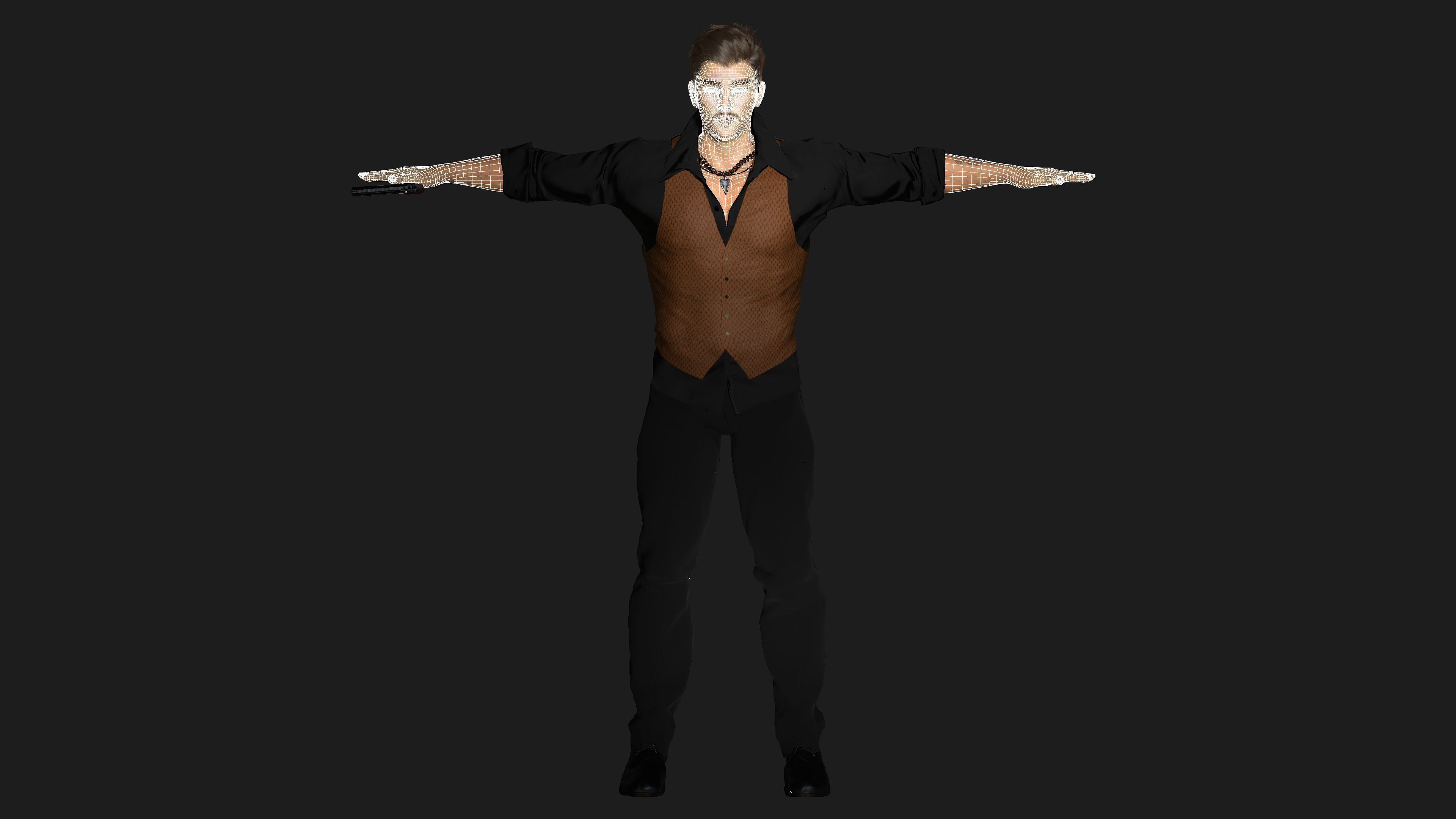 AAA 3D REALISTIC CHARACTER - BUSINESSMAN ASIAN Ver 02 Low-poly 3D model_18