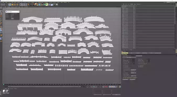 Chinese garden elements outdoor arch bridge building