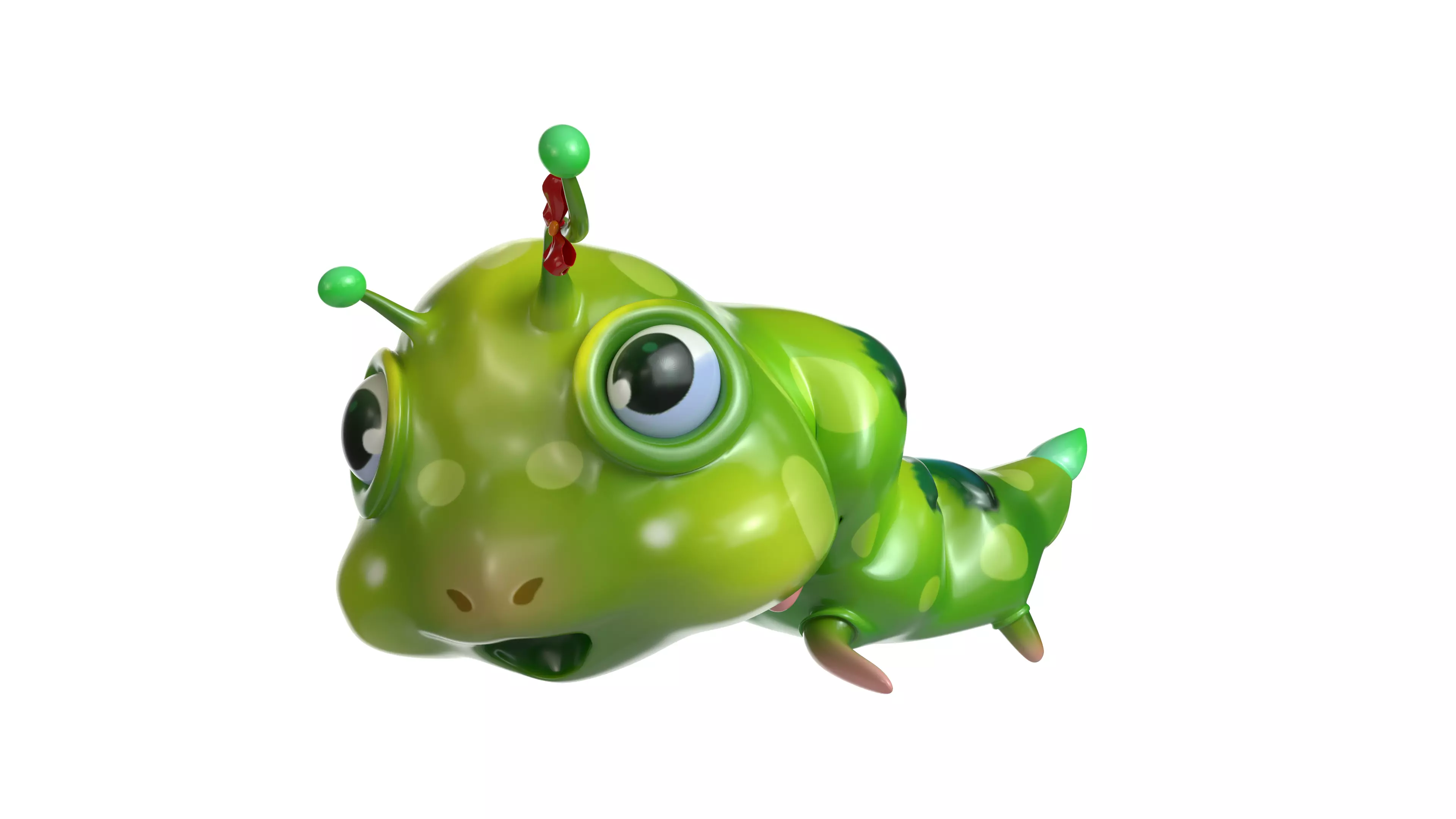 Cartoon caterpillar 3D print model