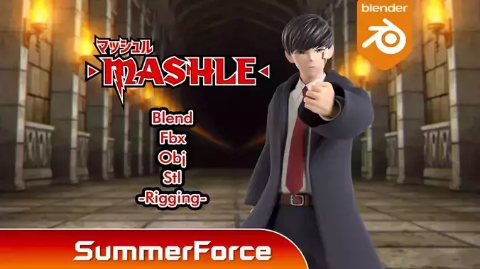 Mash Burnedead - Mashle 3D model