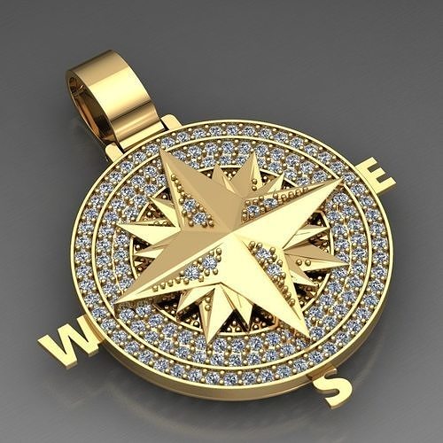 Star diamond pendant 3D print model
