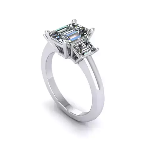 Three Stone Diamond Ring R03