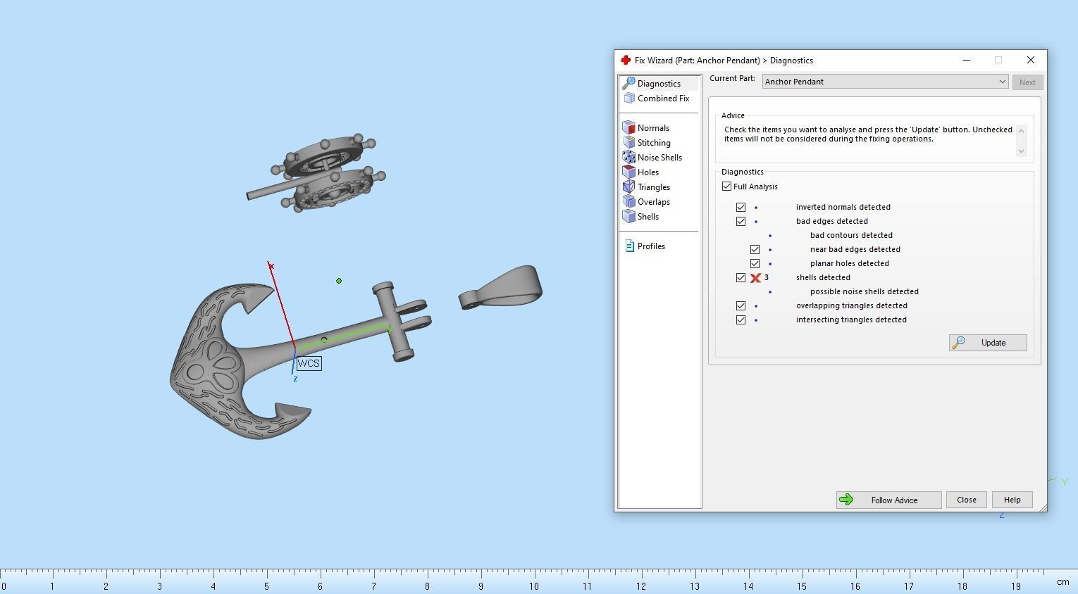 Anchor Pendant 3D print model_14