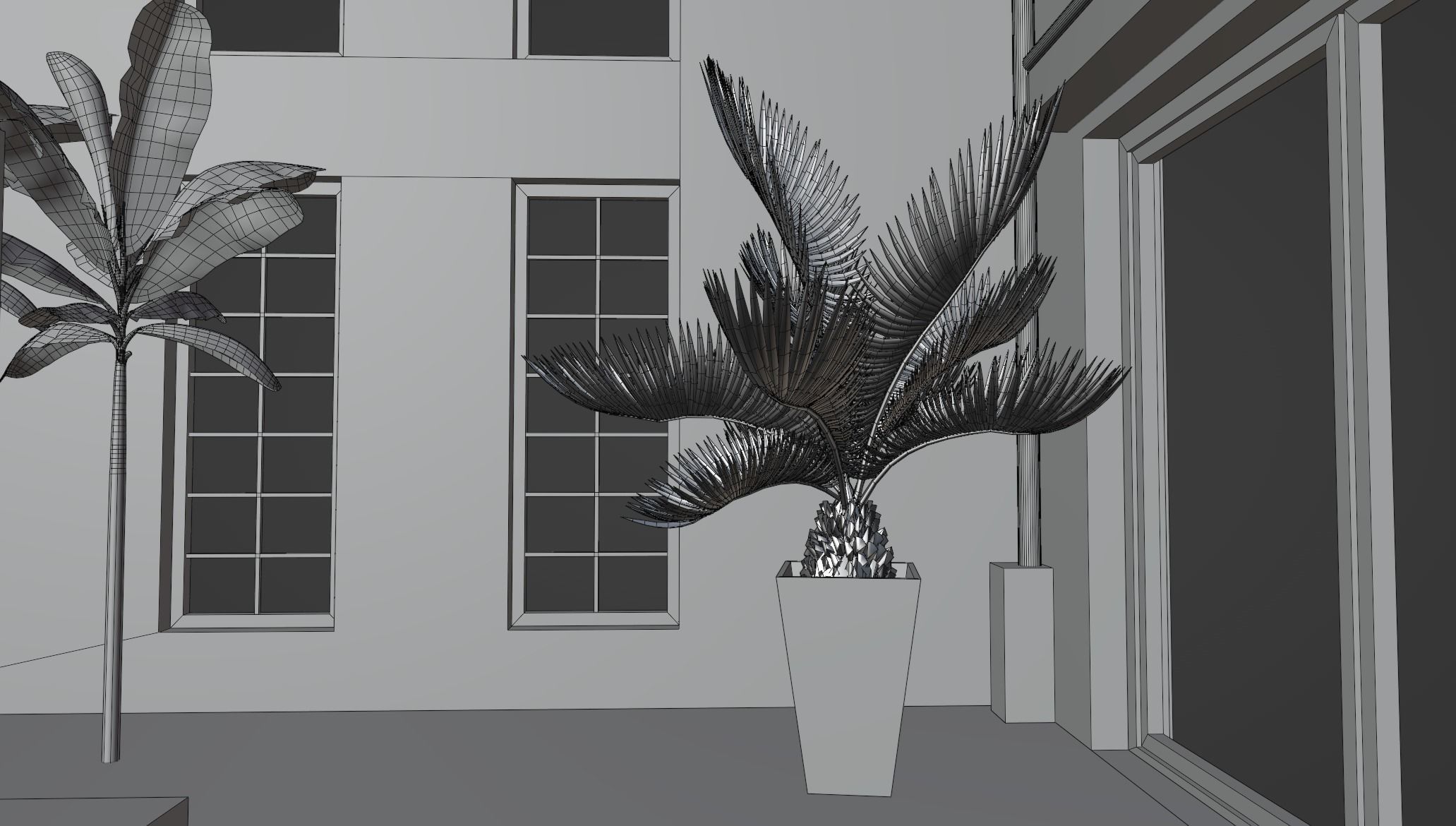 Warehouse conference auditorium 3D model_8