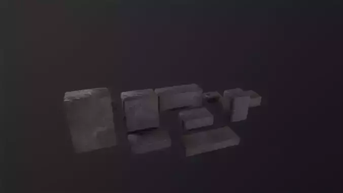 Stone Bricks 3D Model